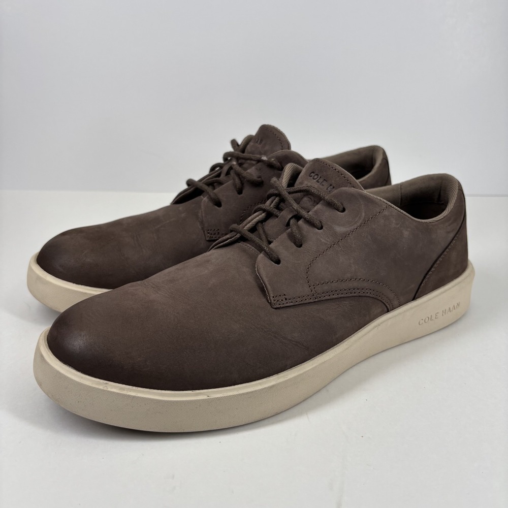 Cole Haan Grand Crosscourt Daily Men's 9M Brown Plain Toe Trainer Sneaker C40146